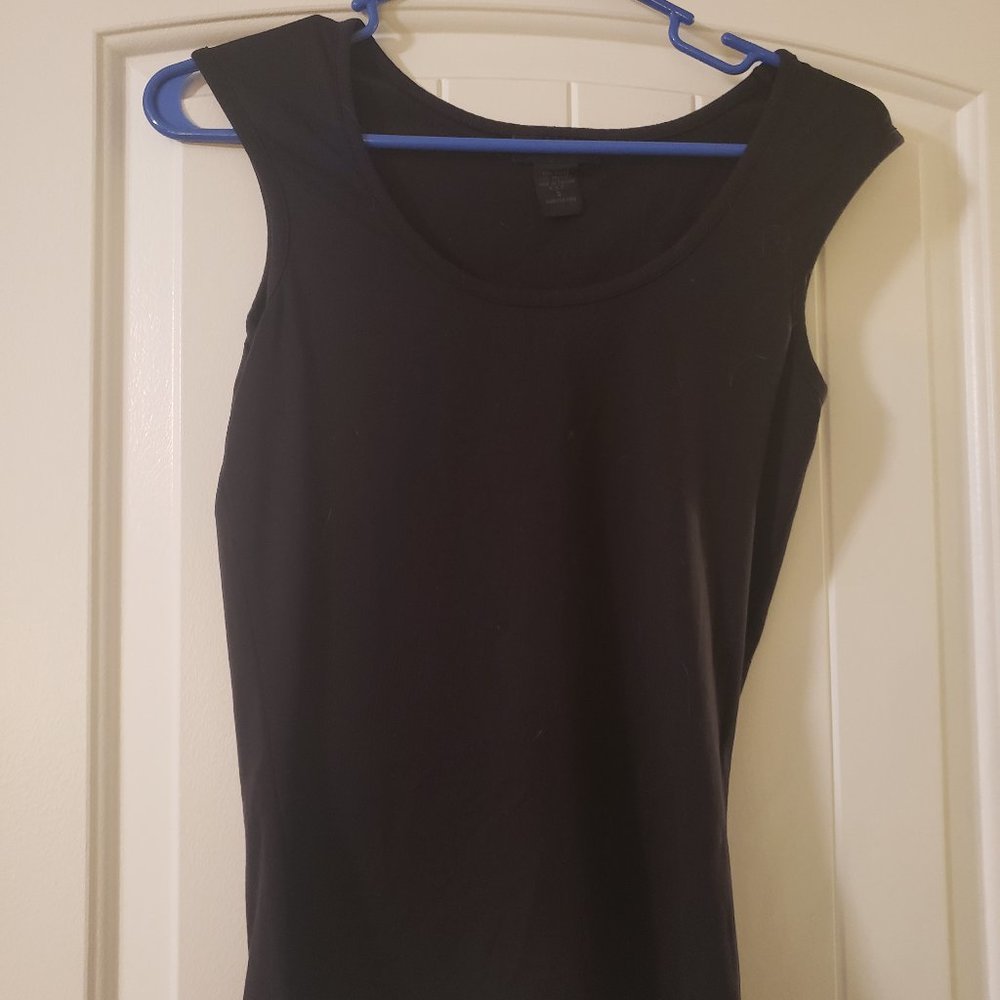 Express Small Black Cap Sleeve T-shirt